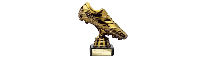 FUSION LEGEND FOOTBALL BOOT RESIN TROPHY - 5 SIZES - 13.5CM - 21CM FUSION LEGEND FOOTBALL BOOT RESIN TROPHY - 5 SIZES - 13.5CM - 21CM